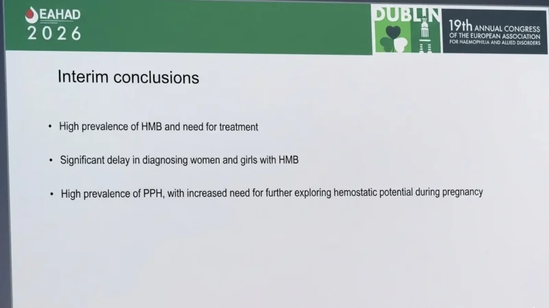 Wolfgang Miesbach: Highlighting a Critical and Overlooked Dimension of Rare Bleeding Disorders in Women at EAHAD 2026