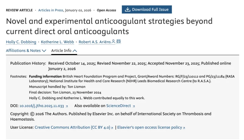 Heghine Khachatryan: The Future of Anticoagulation Beyond DOACs 1 Heghine Khachatryan: The Future of Anticoagulation Beyond DOACs