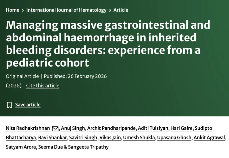 Satyam Arora: A Key Gap In Standardized Protocols for Pediatric Massive Transfusion 1 Satyam Arora: A Key Gap In Standardized Protocols for Pediatric Massive Transfusion