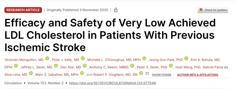 Pablo Corral: How Low Should LDL-C Go After Ischemic Stroke? 1 Pablo Corral: How Low Should LDL-C Go After Ischemic Stroke?