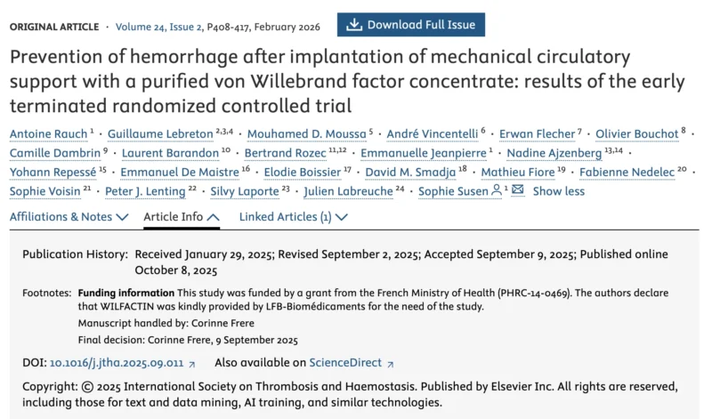 Strategies to Prevent Bleeding in VWD Patients Supported with Left Ventricular Assist Devices