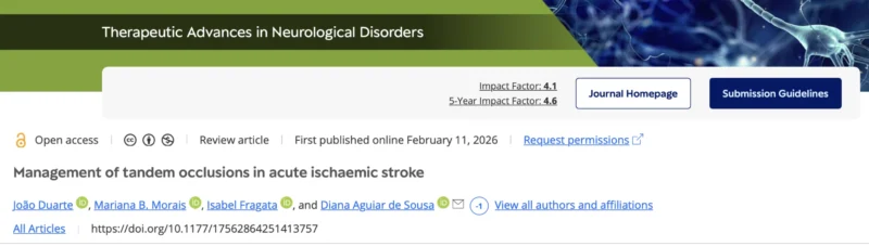 João Duarte: Navigating Tandem Occlusions in Acute Ischemic Stroke