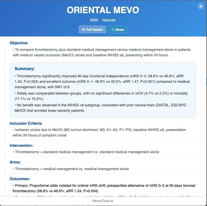 Ahmed Koriesh: MeVO Thrombectomy - How The Evidence Evolved