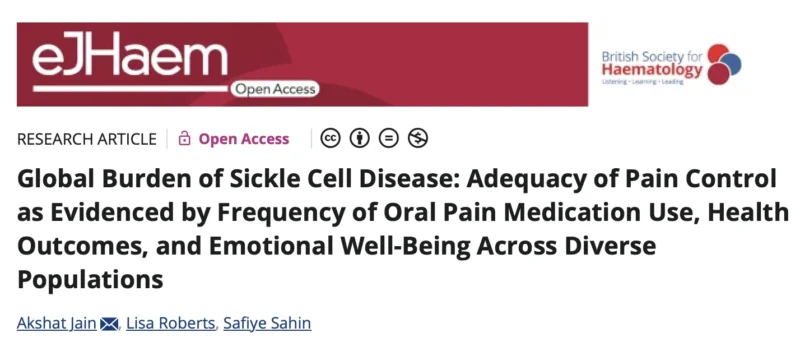 Akshat Jain: Validating Oral Pain Medication Use as a Global Marker in Sickle Cell Disease