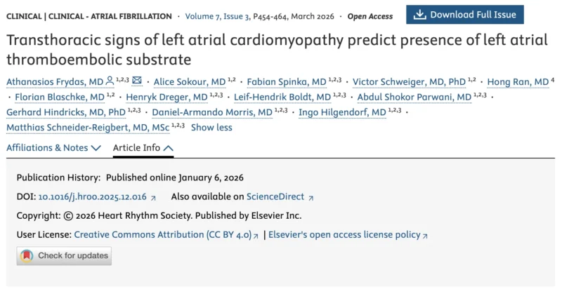 Athanasios Frydas: Is It Safe to Skip TEE Before Rhythm Control in Low Thromboembolic Risk Patients?