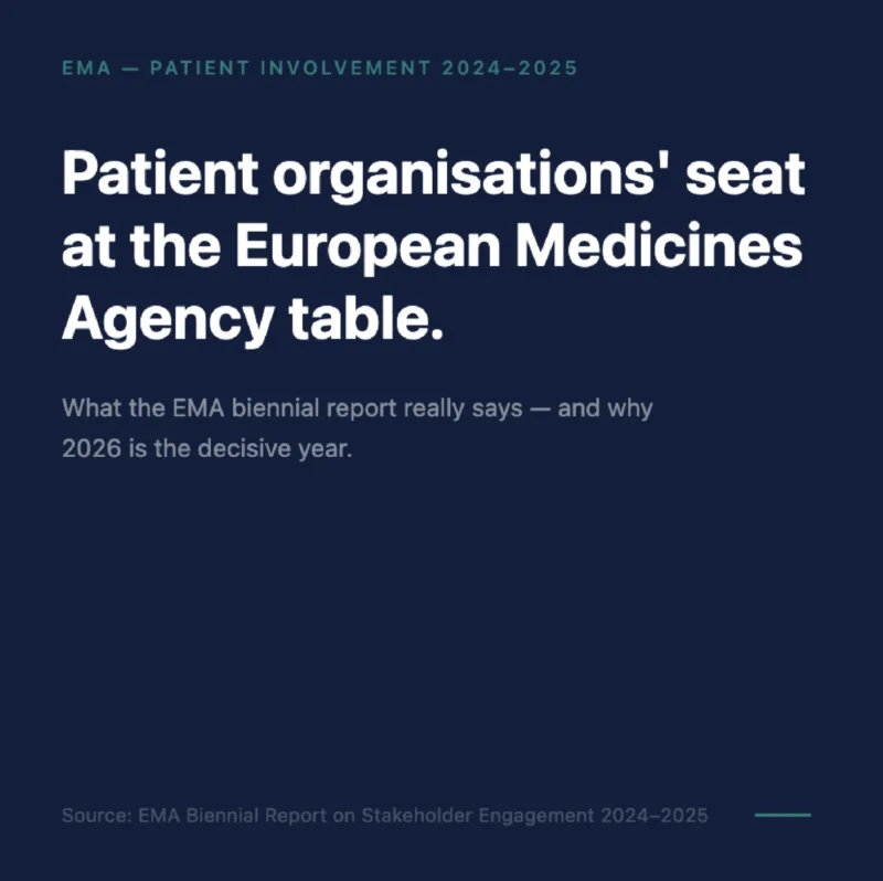 Gaetan Duport: The Next Challenge for Patient Involvement at EMA