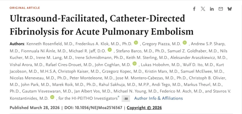 Christoph B. Olivier: What If We Reduce Cardiovascular Collapse in PE by 60% Without Increasing Bleeding?