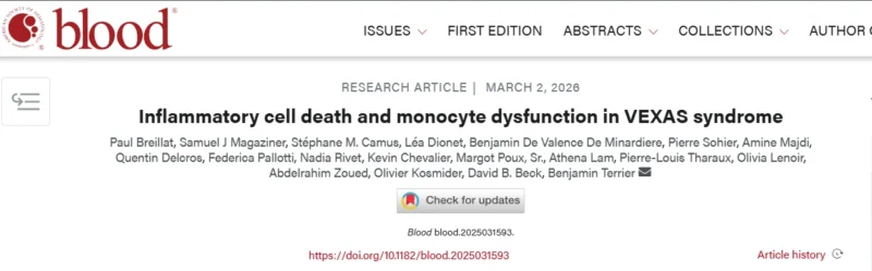 Paul Breillat: Targeting Inflammatory Cell Death Pathways in VEXAS Syndrome 1 Paul Breillat