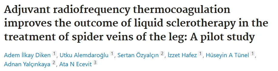 Haroun Gajraj: Effects of Combining Liquid Sclerotherapy with RF Thermocoagulation for Spider Veins