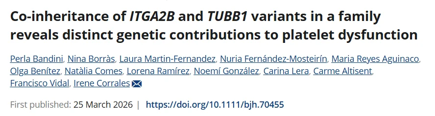 Perla Bandini: Genetic and Functional Insights into Inherited Platelet Dysfunction