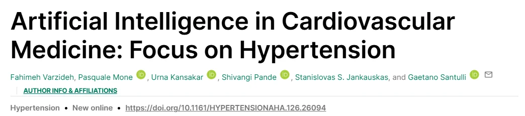 Thomas Rocco Jr: How AI is Transforming the Management of High Blood Pressure and Cardiovascular Health