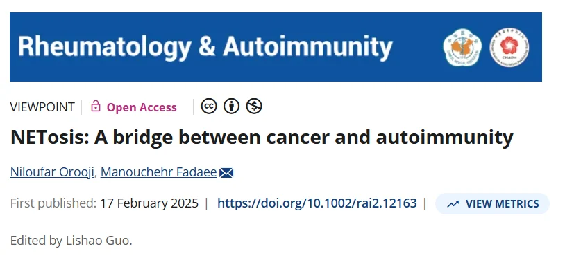 Jim Hoffman: NETosis Dysregulation Links Cancer Progression and Autoimmunity 1 Jim Hoffman