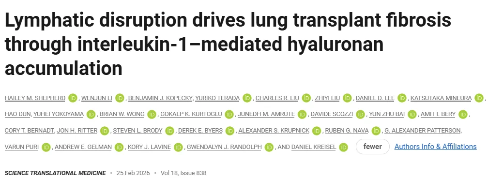 James Crowley: Fibrosis Can Be Caused by Mechanical Disruption of the Lymphatic Vessels Alone