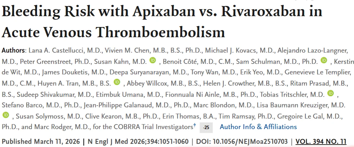 Ahmet Dirican: Apixaban vs Rivaroxaban in Acute VTE