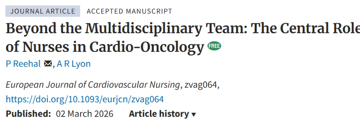 Priya Reehal: Highlighting The Central Role of Nurses in Cardio-Oncology