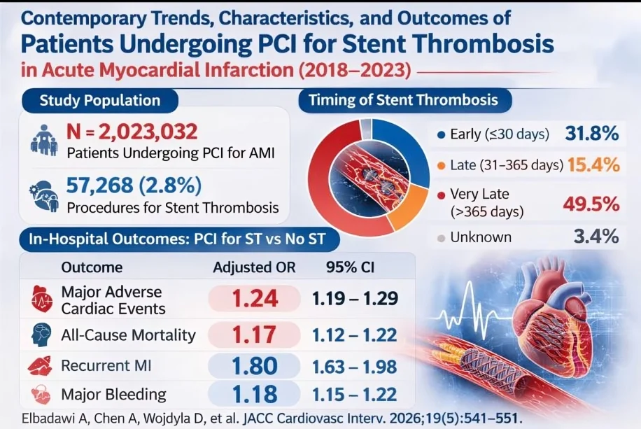 Ney Carter Borges: Contemporary Trends and Outcomes of Percutaneous Coronary Intervention for Stent Thrombosis