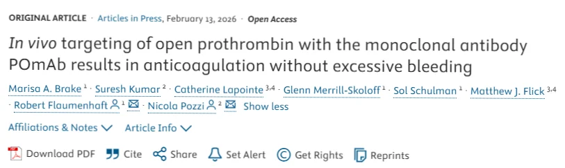 Nicola Pozzi: A Brand-New Mechanism to Reduce Thrombosis Without Increasing Bleeding Risk