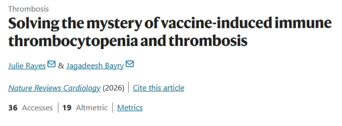 Julie Rayes: Commenting on a Seminal NEJM Study Solving the Mystery of VITT 1 Julie Rayes: Commenting on a Seminal NEJM Study Solving the Mystery of VITT