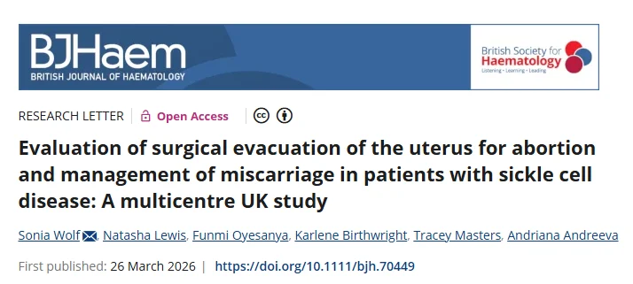Sonia Wolf: Reproductive Outcomes in Women with Sickle Cell Disease 1 Sonia Wolf: Reproductive Outcomes in Women with Sickle Cell Disease