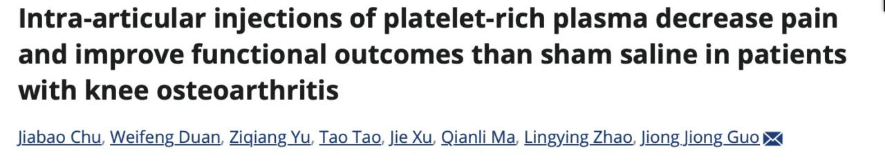 Michael Baria: Is PRP Disease Modifying in Osteoarthritis? 1 Michael Baria: Is PRP Disease Modifying in Osteoarthritis?