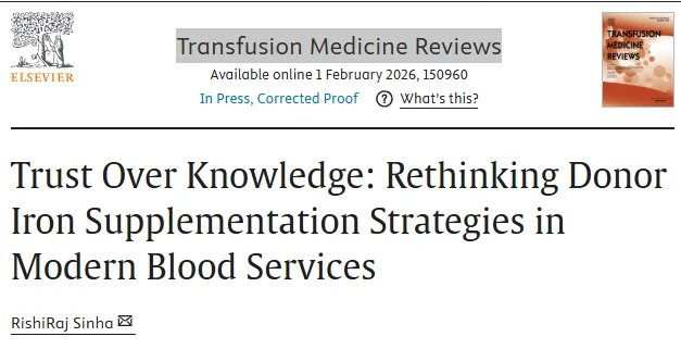 Rishiraj Sinha: Why Trust Matters More Than Knowledge in Blood Donor Engagement