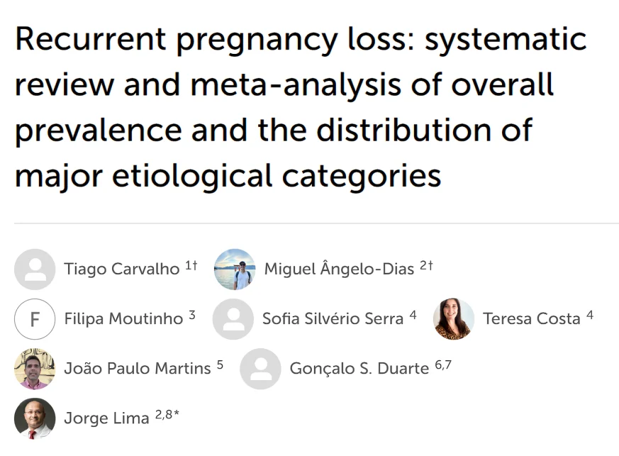 Jorge Lima։ Understanding Recurrent Pregnancy Loss