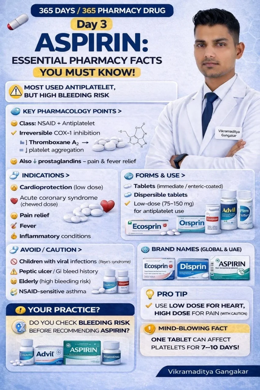 Vikramaditya Gangakar: Essential Pharmacy Facts You Should Know About Aspirin