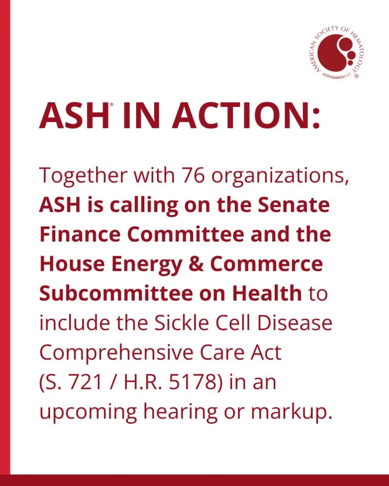 ASH Joined 76 Other Organizations in Urging Congress to Advance SDC Care
