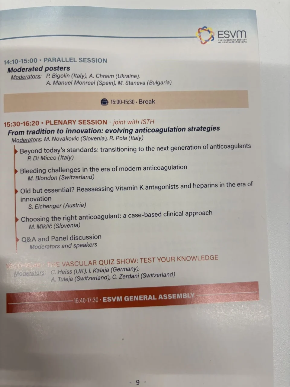 Pierpaolo Di Micco: Honored to Join the ESVM Congress in Lausanne