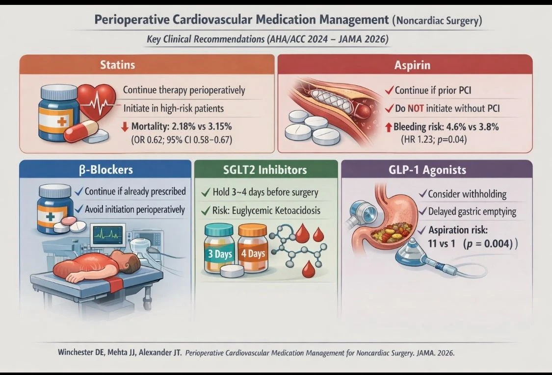 Ney Carter Borges: Perioperative Cardiovascular Medication Management in Noncardiac Surgery