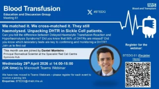 Selma Turkovic: Blood Transfusion Education and Discussion Group Webinar 61