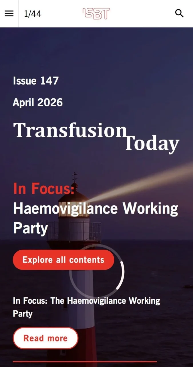 Gopal Patidar: Key Areas of Haemovigilance in ISBT Transfusion Today