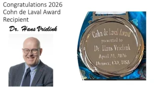Hans Vrielink: Honoured to Receive the Cohn the Laval Award at the ASFA/WAA