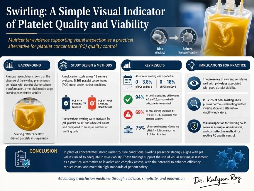 Kalyan Roy: Swirling as a Simple Indicator of Platelet Quality