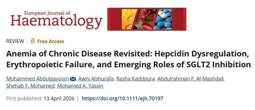 Mohammed Elmourtada Abdulgayoom։ New Perspectives on Anemia of Chronic Disease and Its Treatment