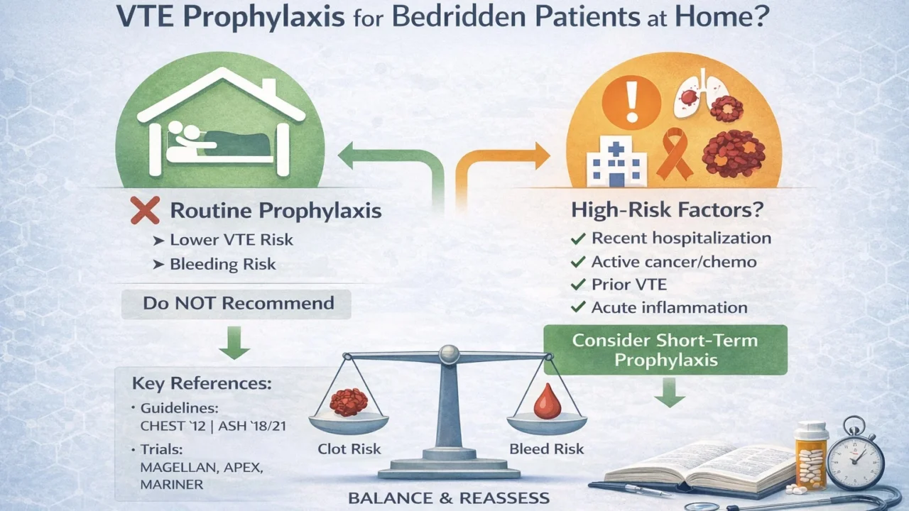 Chokri Ben Lamine: Routine VTE Prophylaxis Is Not Recommended for Chronically Bedridden Patients at Home