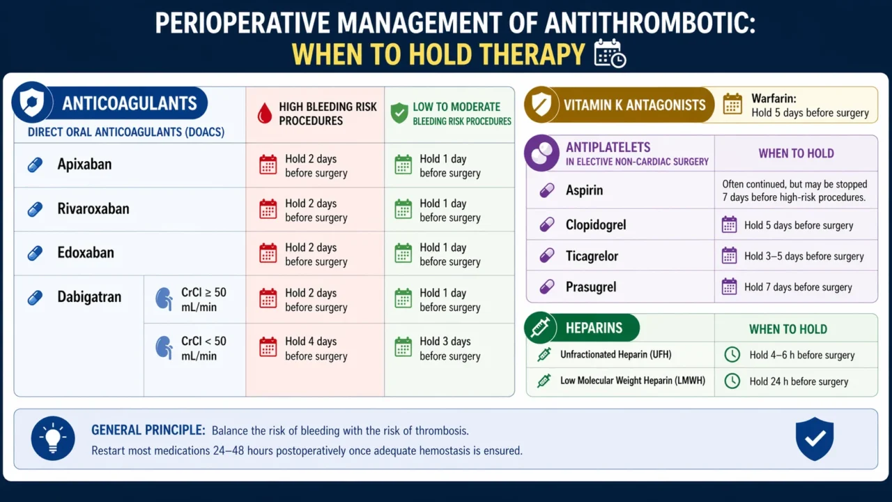 Neda K.: When to Hold Antithrombotics and Use Bridging Therapy in Surgery