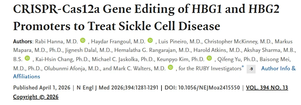 Eric Topol: Latest Clinical Trials of Genome Editing for Sickle Cell Disease and β-Thalassemia