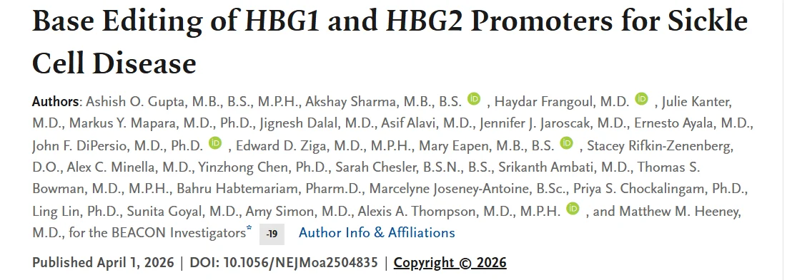 Eric Topol: Latest Clinical Trials of Genome Editing for Sickle Cell Disease and β-Thalassemia