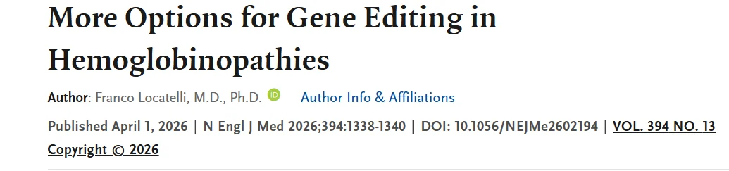 Eric Topol: Latest Clinical Trials of Genome Editing for Sickle Cell Disease and β-Thalassemia