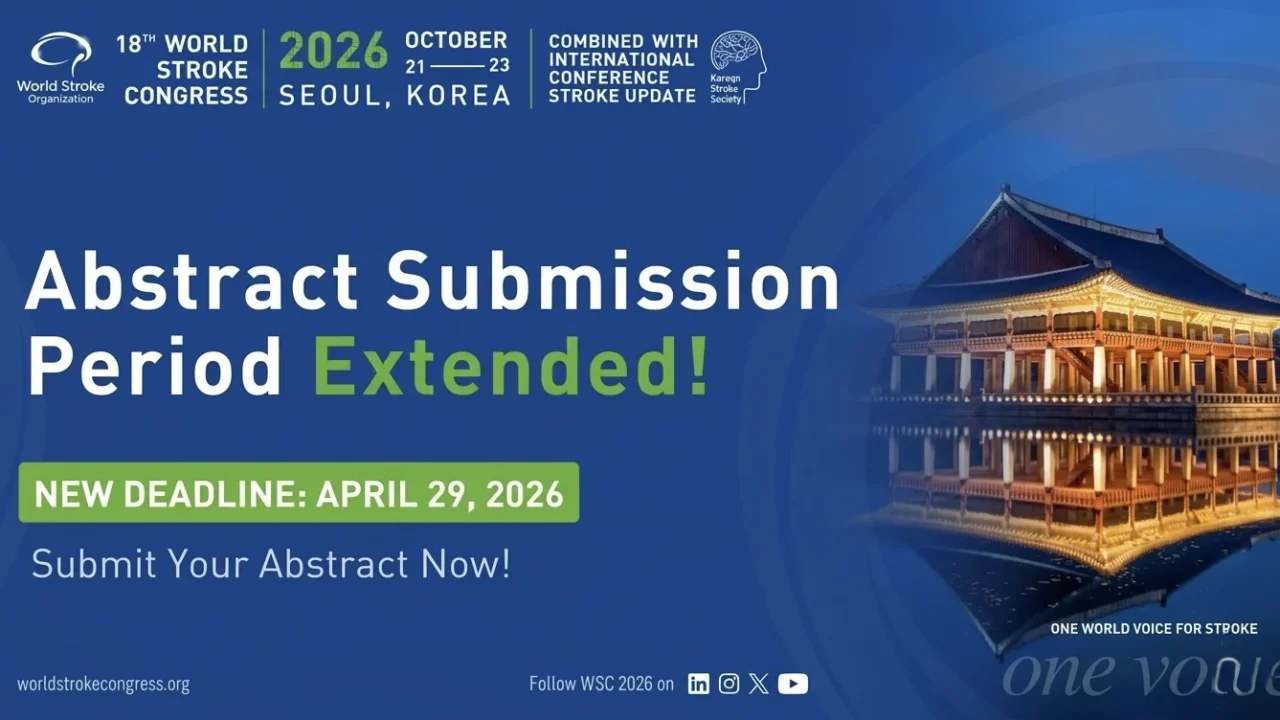 Abstract Submission Deadline Extended for WSC 2026 – World Stroke Organization