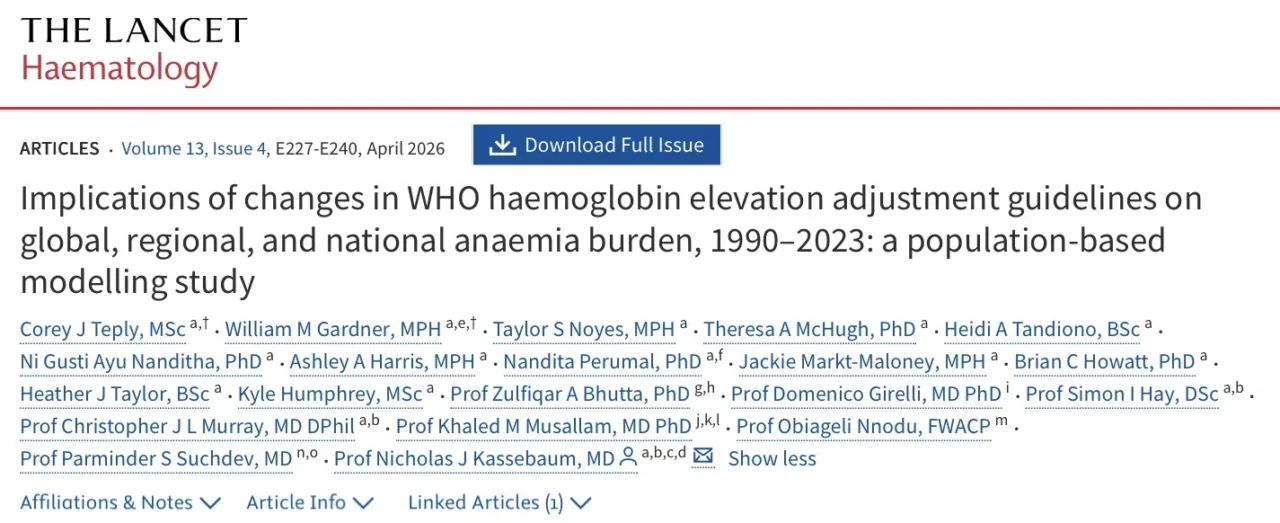 Khaled Musallam: Revisiting Global Anemia Burden with Revised WHO Hemoglobin Criteria 1 Khaled Musallam