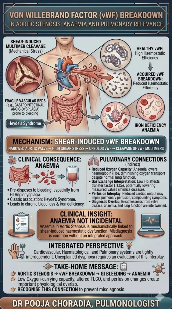 Pooja Choradia: vWF Breakdown in Aortic Stenosis - Anaemia and Pulmonary Relevance 1 Pooja Choradia