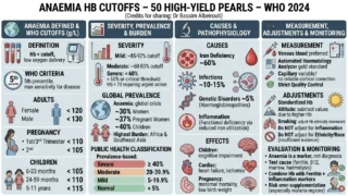Chokri Ben Lamine: 50 High-Yield Pearls on Hemoglobin Cutoffs for Anaemia from WHO 2024 Guideline