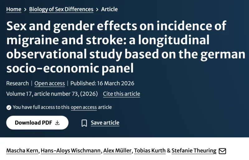 Mascha Kern: Measuring Gender’s Role in Stroke and Migraine