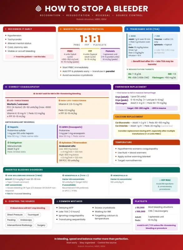 Rabiah Alnoshan: A Pactical, Bedside Focused Approach to Bleeding