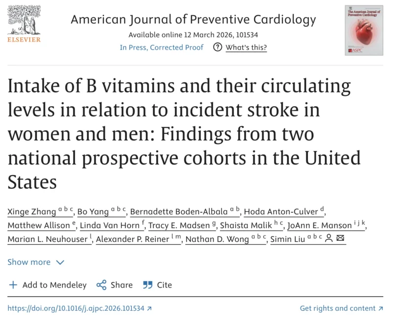 Prachi Patel: How B Vitamins and Large-Scale Research Are Shaping Stroke Prevention