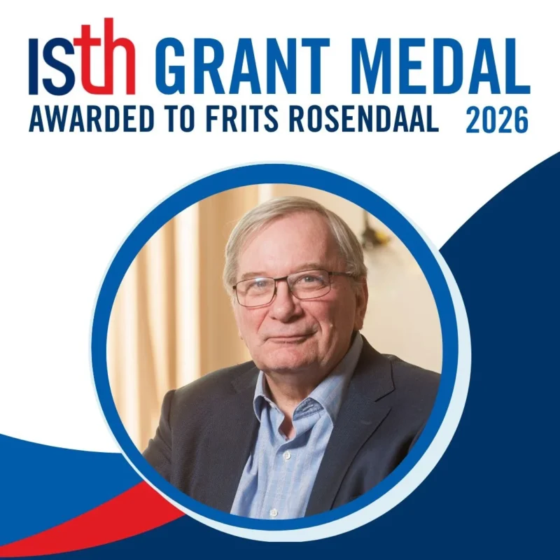 Frits Rosendaal Is The 2026 Recipient of the ISTH Robert P. Grant Medal