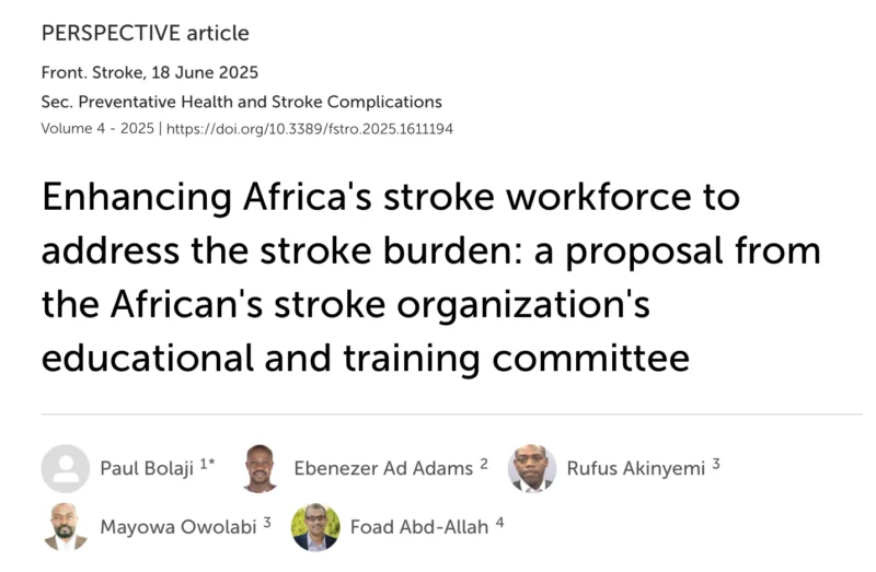 Paul Bolaji: A Growing Movement to Transform Stroke Care in Africa