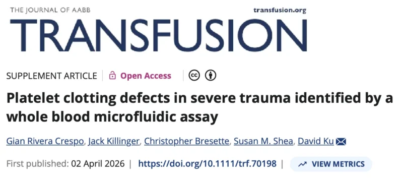 Susan Shea: Real-Time Platelet Function Assessment in Trauma Patients